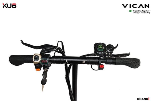 VICAN eMAMBA / KU8 X6 E-Scooter 2X1200W (2400W) 21Ah LiFePO4 battery 10" Tires, Water Proof IP55