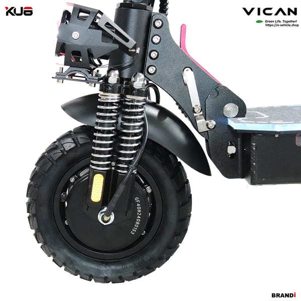 VICAN eMAMBA / KU8 X6 Pro E-Scooter 2X1200W (2400W) 21Ah LiFePO4 battery 10" Tires, Water Proof IP55