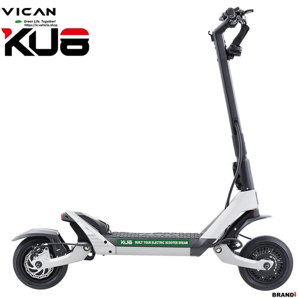 VICAN V-GT KU8 E-Scooter 2 X 1800W (3600W) 60V 18Ah Lithium Battery 10" Tires Trade Sutinen EU