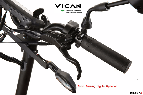 VICAN V-YF020 Folding E-Scooter 3-Wheel 2 X 800W (1600W) 48V 24Ah Lithium Battery 12" Off road tires with Tubes VICAN V-YF020 Folding E-Scooter 3-Wheel 2 X 800W (1600W) 48V 24Ah Lithium Battery 12" Off road tires with Tubes