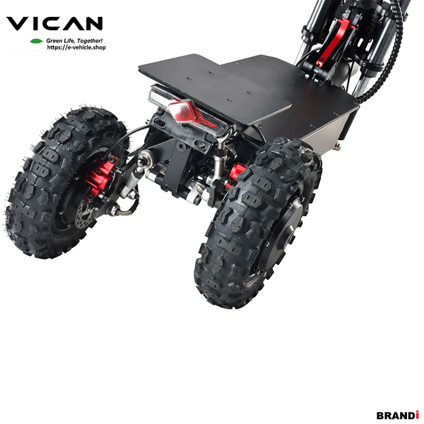 VICAN V-Y6 3 Wheel Electric Scooter 8400W (3X2800W) 60V 26AH 11" Off road tires with Tubes Trade Sutinen EU