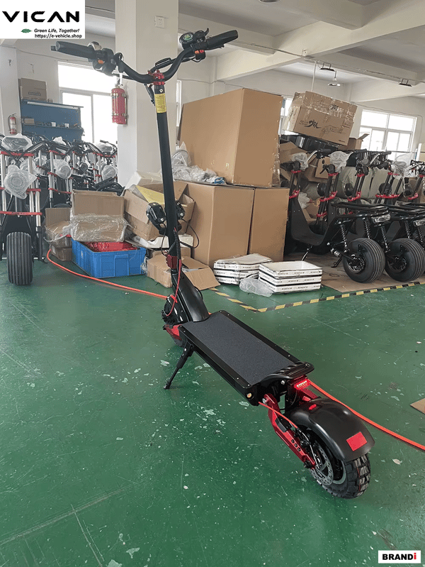 VICAN V-Y9 Dual Motor Electric Scooter 2400W 52V 21AH Lithium Battery 10" Tires