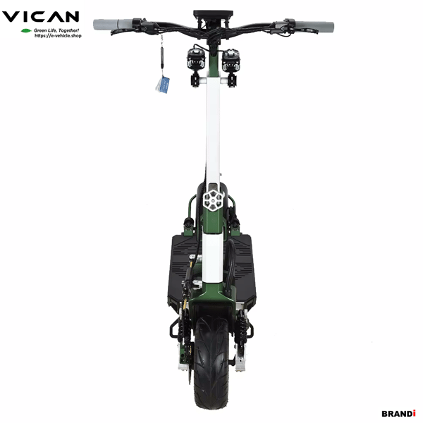 VICAN V-Y9 Dual Motor Electric Scooter 2400W 52V 21AH Lithium Battery 10" Tires Trade Sutinen EU
