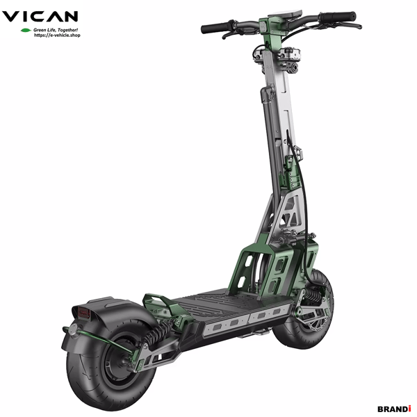 VICAN V-Y9 Dual Motor Electric Scooter 2400W 52V 21AH Lithium Battery 10" Tires Trade Sutinen EU