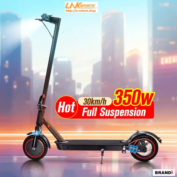 LinkSports LD-4Plus 350W 36V 10.4Ah Electric Scooter with suspension and App Trade Sutinen EU