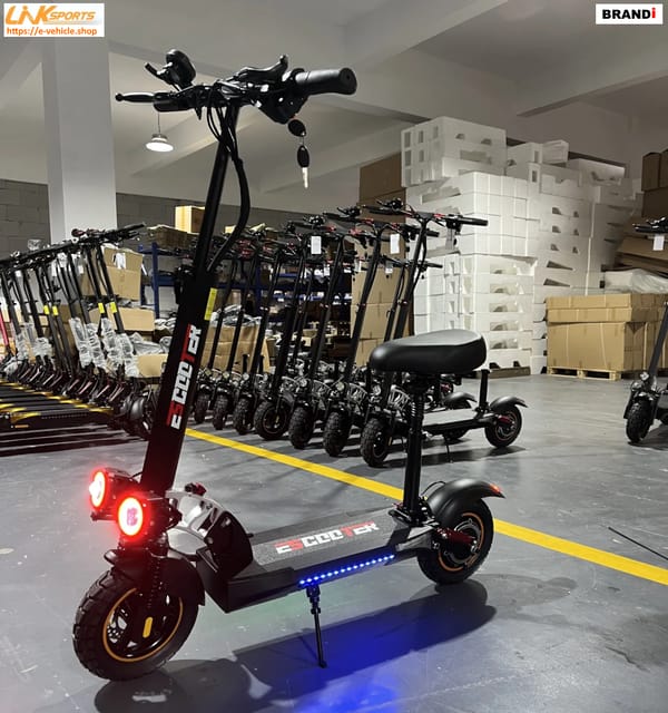 LinkSports LD-10 800W 48V 16Ah Electric Scooter Seat 10" off road Tires Trade Sutinen EU