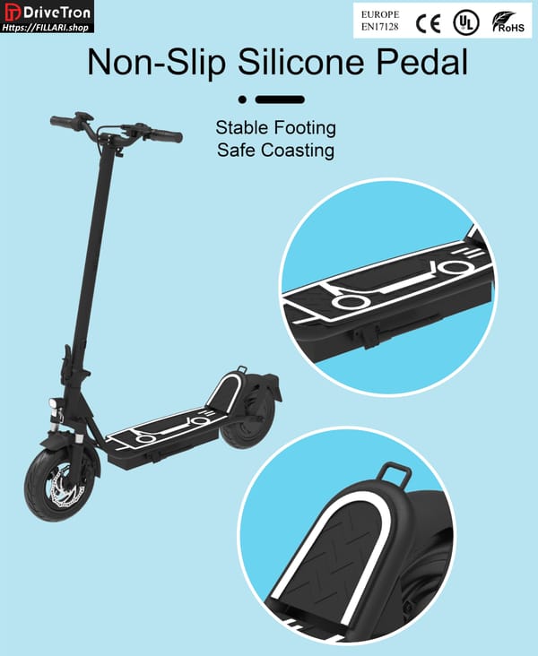 DriveTron DT01 Electric scooter 36V 13Ah 400W (800W peak) Range 40Km 10" solid wheels Trade Sutinen EU