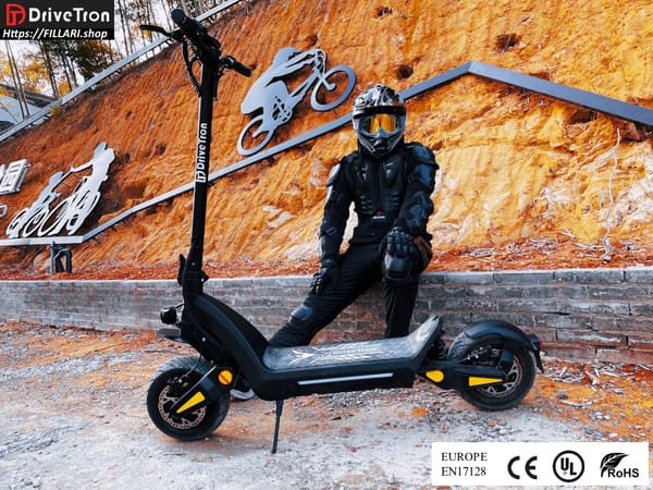 DriveTron DT06 Electric scooter 60v 18.2ah 1200W (1900W peak) Range 50-75Km 11" solid Tires Trade Sutinen EU