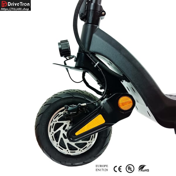 DriveTron DT06 Electric scooter 60v 18.2ah 1200W (1900W peak) Range 50-75Km 11" solid Tires Trade Sutinen EU