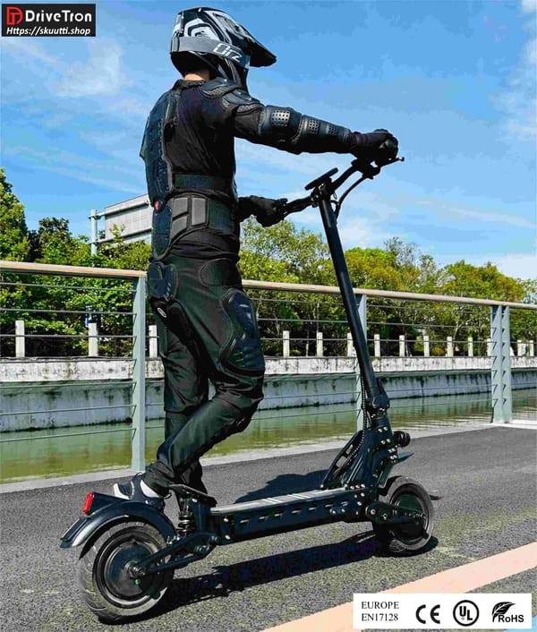 DriveTron DT10 Electric scooter 48v 15.6ah 1000W (1400W peak) Range 50Km 10" solid Tires TradeSutinen EU