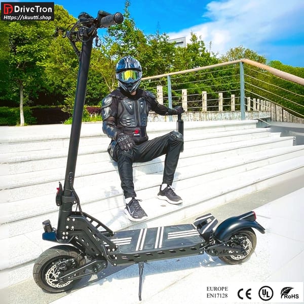 DriveTron DT10 Electric scooter 48v 15.6ah 1000W (1400W peak) Range 50Km 10" solid Tires