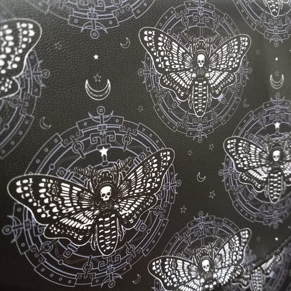 Silence of the lambs inspired faux leather bag