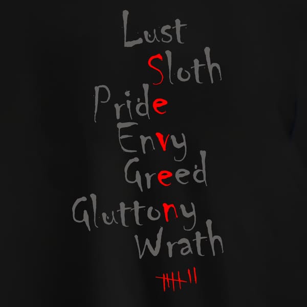 Se7en film T shirt design