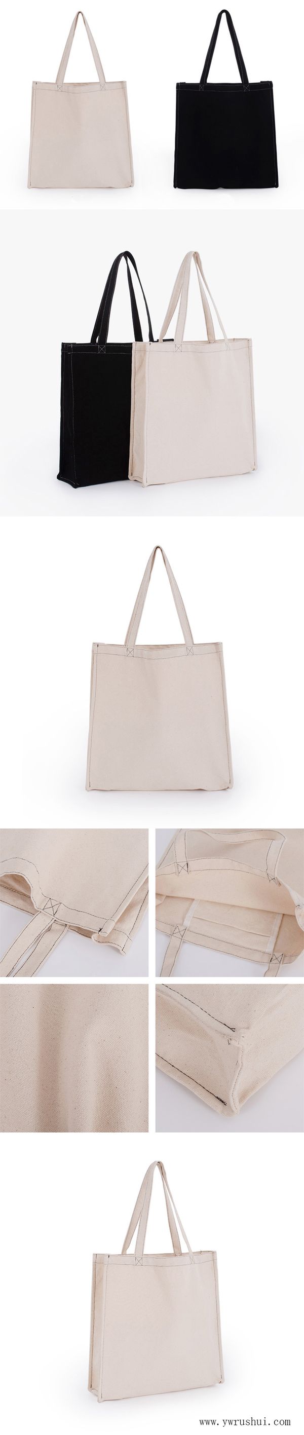 Heavy Duty Cotton Tote Shopping Bag with Reinforced X Sewing Handle Durable Canvas Bags for Groceries