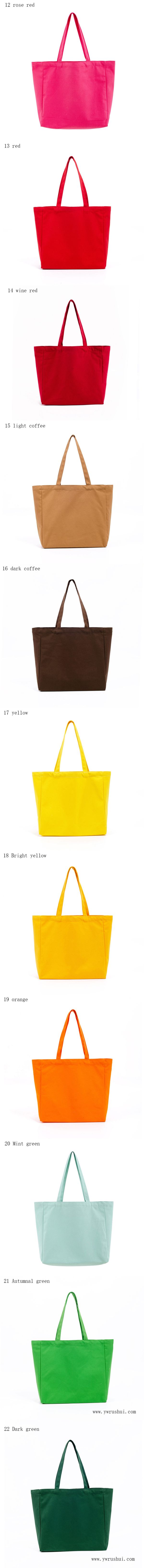 22 Colors Large Stock Capacity Cotton Shopping Bags with Fast Delivery