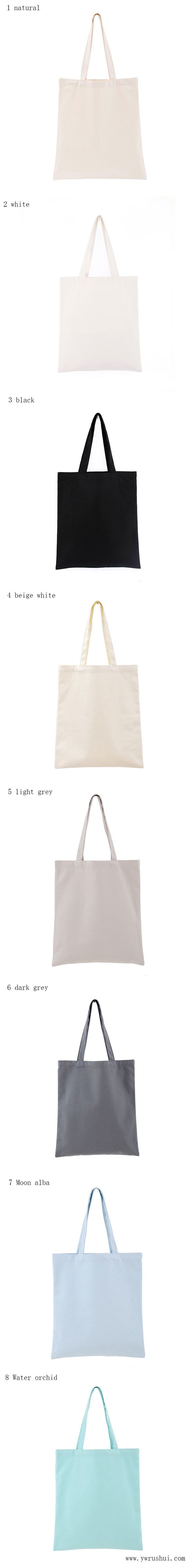 Ready to Ship Heavy Duty 12oz Cotton Canvas Shopping Bags 34x39cm