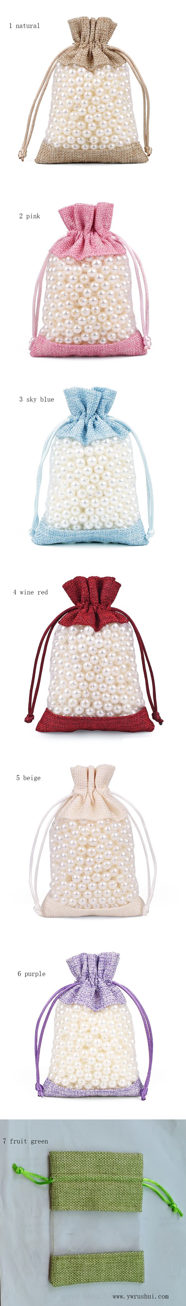 Jute Burlap Drawstring Gift Pouch with Window Reusable Fashionable Christmas Candy Bags for Summer Lady Style Jute Burlap Drawstring Gift Pouch with Window Reusable Fashionable Christmas Candy Bags for Summer Lady Style