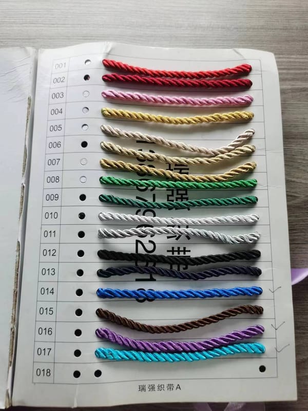 colored string