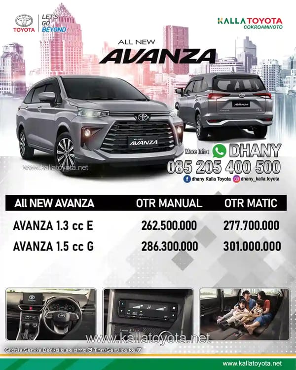Harga Toyota Avanza 2025 Makassar