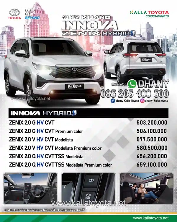 Harga Innova Zenix Hybrid