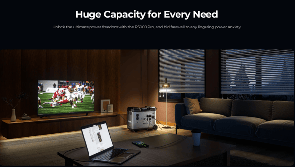 OUKITEL P5000 Pro Portable Power Station 4000W/5120Wh