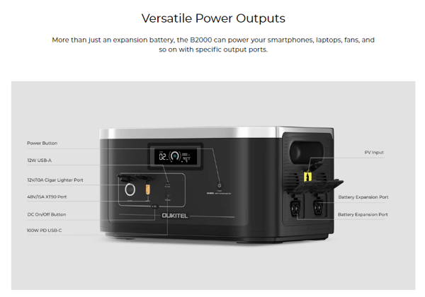 OUKITEL B2000 lisäakku | 2048Wh Trade Sutinen EU OUKITEL B2000 lisäakku | 2048Wh Trade Sutinen EU