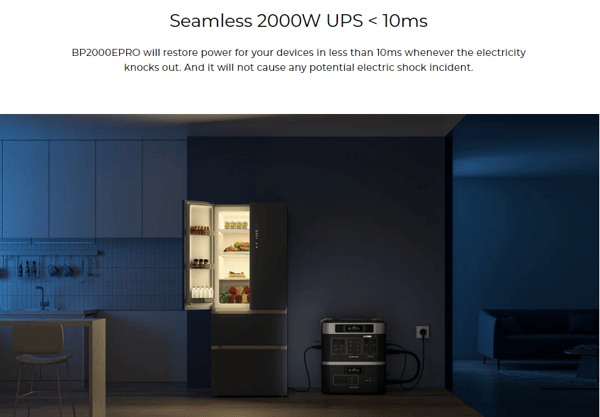 OUKITEL BP2000EPRO Kannettava virta-asema 3600W Trade Sutinen EU