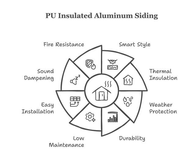 advantages of PU aluminium Siding Cladding
