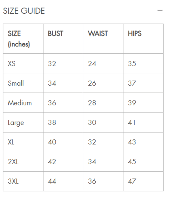 SIZE GUIDE SIZE GUIDE