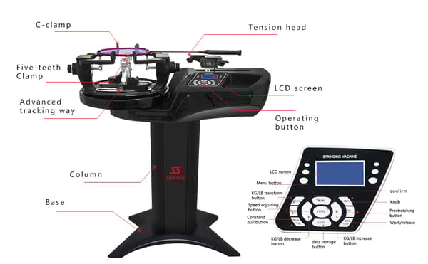 badminton stringing machine
