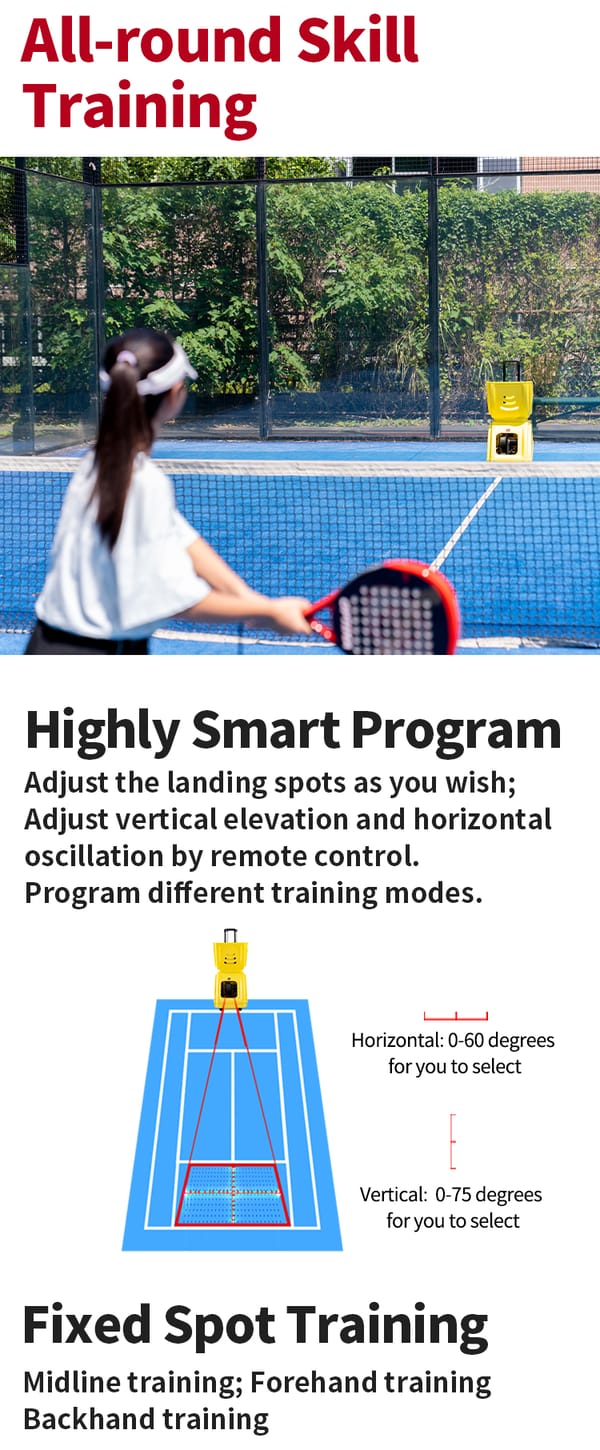 Padel ball shooting machine