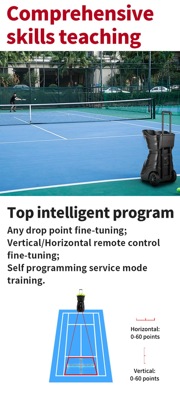 SS-T2300A tennis ball machine