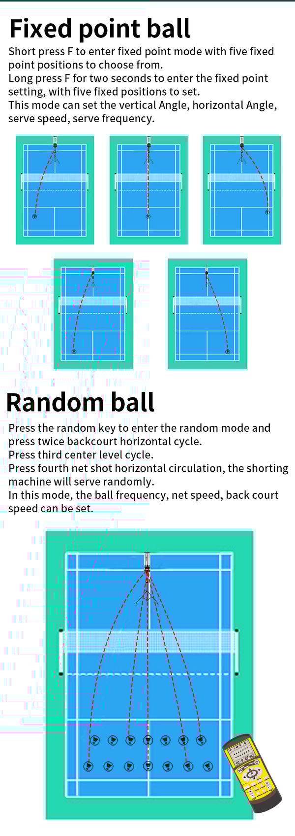 Badminton Ball Shooting machine SS-B2300A