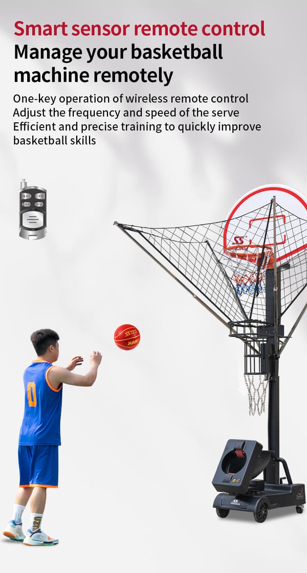SIBOASI BASKETBALL SHOOTING MACHINE SS-K6809P2