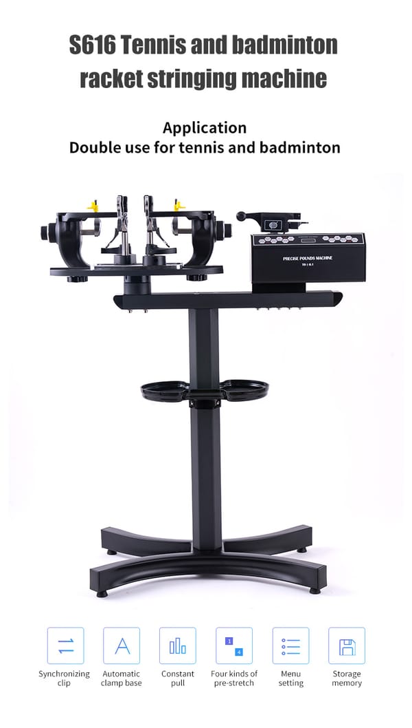 BADMINTON TENNIS RACKET RESTRINGING MACHINE