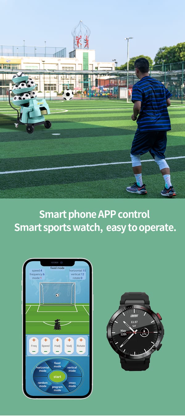 FOOTBALL SOCCER THROWING MACHINE