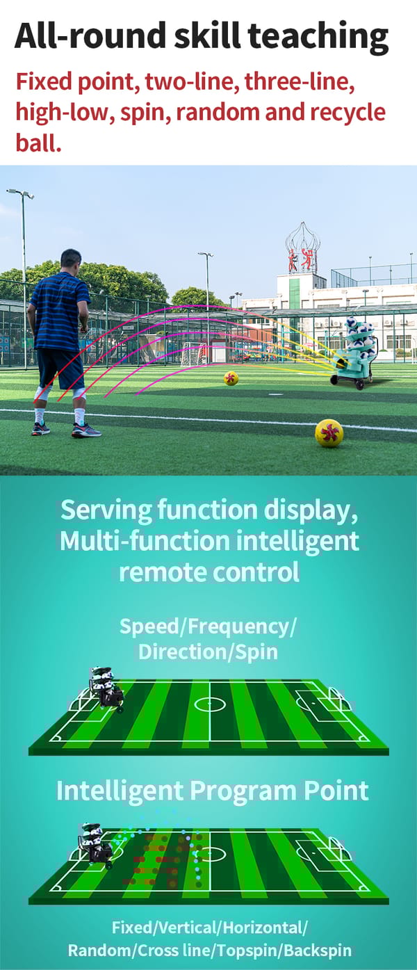 FOOTBALL SOCCER THROWING MACHINE