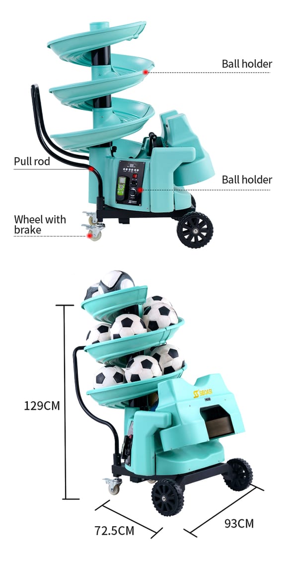 SIBOASI S6526 FOOTBALL SOCCER THROWING MACHINE