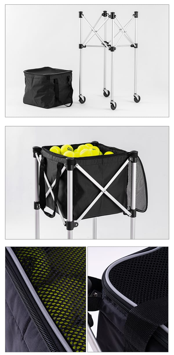SIBOASI Tennis Ball Hopper Cart S708