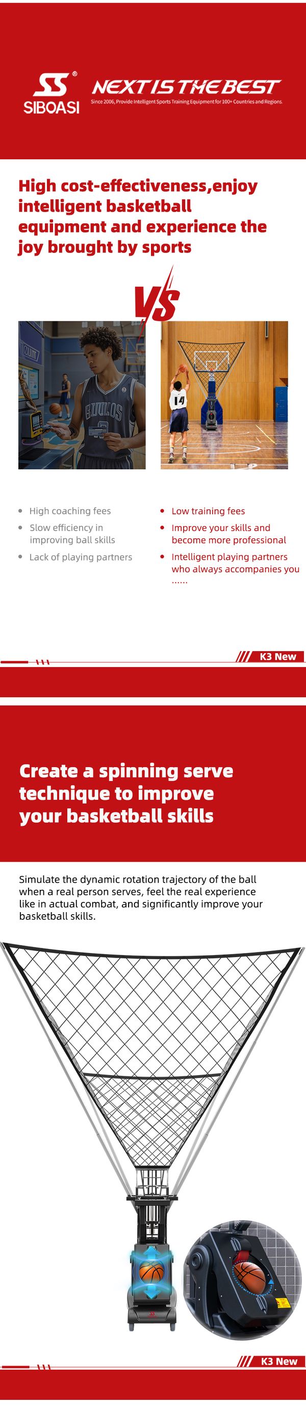 K3 intelligent Basketball equipment