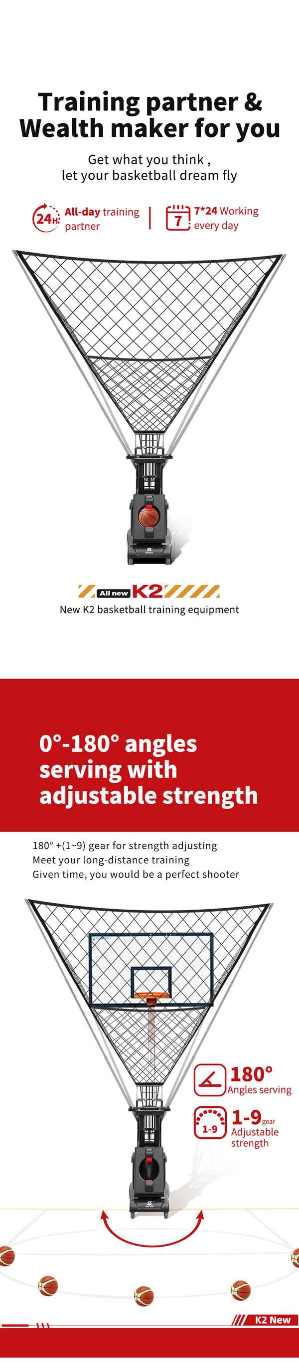 K2 intelligent Basketball equipment