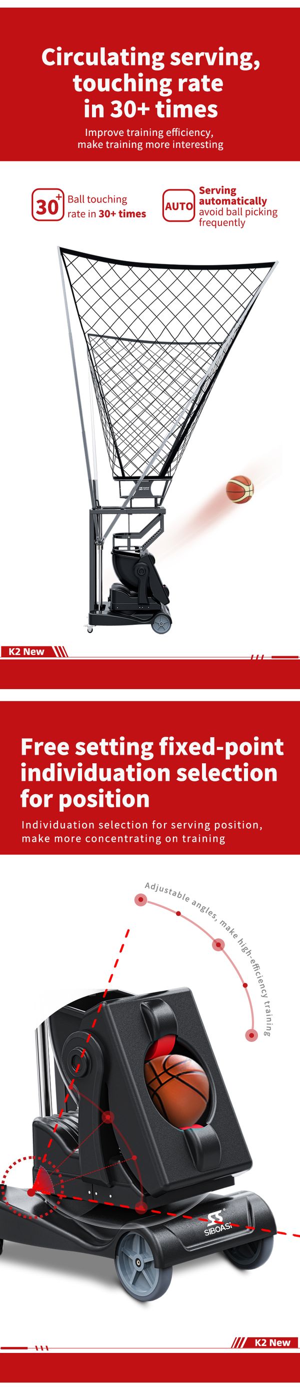 K2 intelligent Basketball equipment