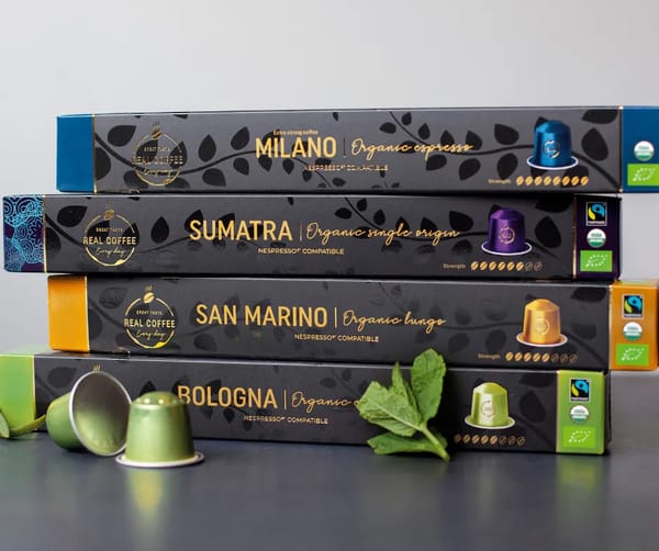 Organic Coffee Capsules Compatible with Nespresso machines