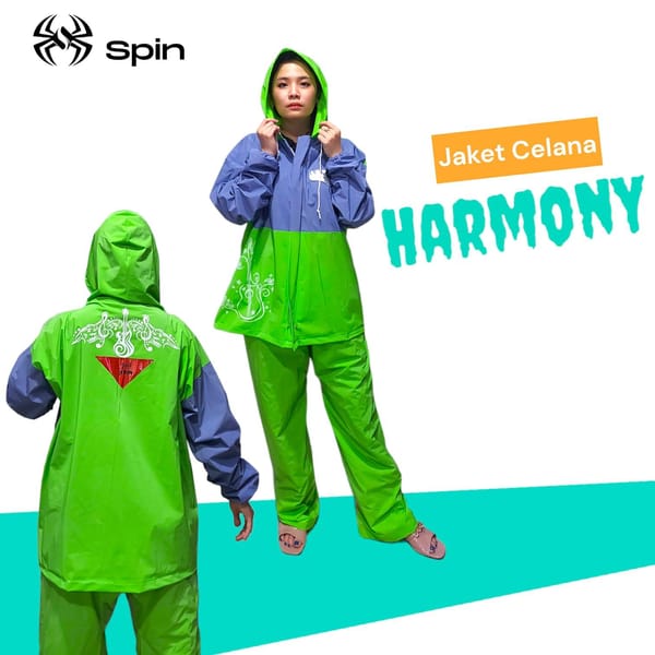 Grosir jas hujan setelan Spin Harmony
