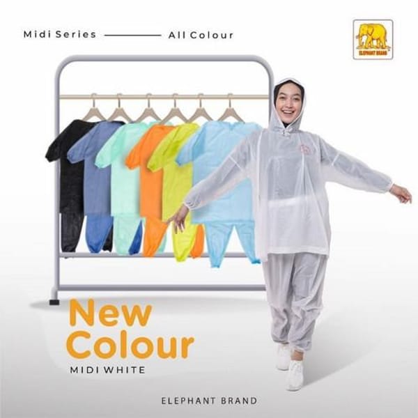 Grosir jas hujan Elephant Gajah MIDI