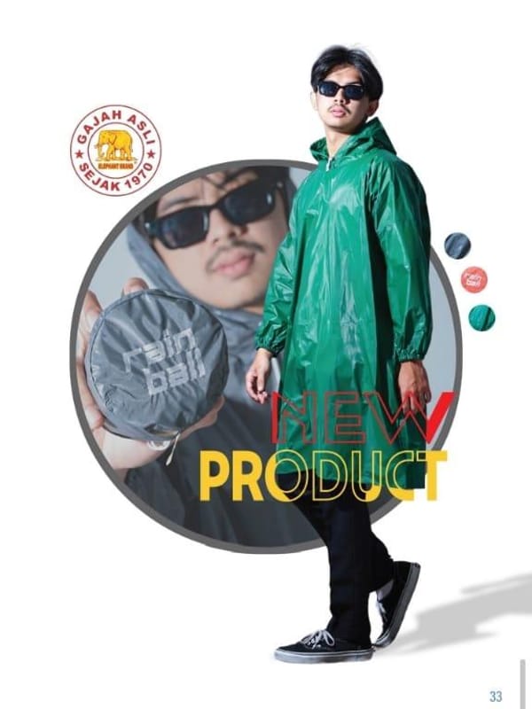 Grosir jas hujan Elephant Brand Gajah Rain Ball