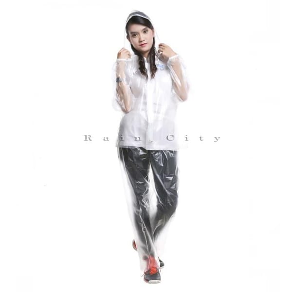 Grosir jas hujan transparan raincity victory