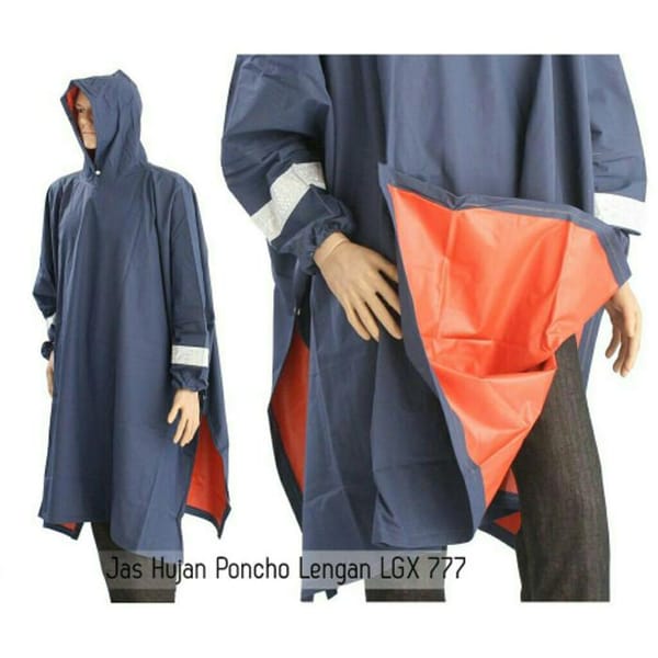 Grosir jas hujan poncho Penguin LGX 777 Biru