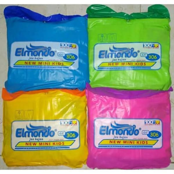 Varian warna grosir jas hujan anak elmondo mini kids