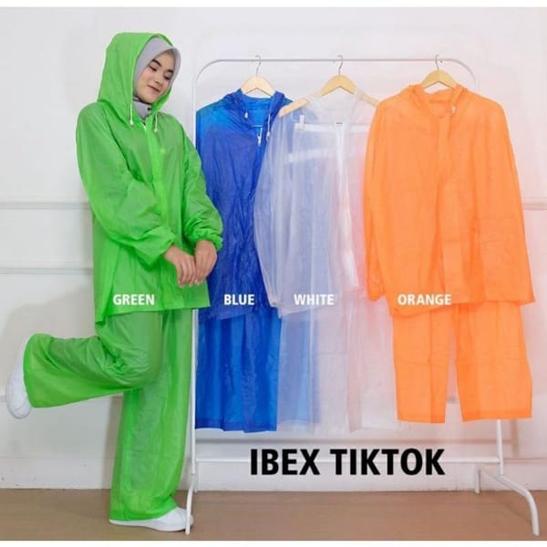 Grosir jas hujan ibex tik tok